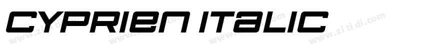 Cyprien Italic字体转换